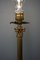 Antike französische goldfarbene Tischlampe, spätes 19. Jh 2