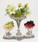 Silver Centrepiece Dish or Epergne in Sheffield Plate with Glass Bowls 2