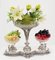 Silver Centrepiece Dish or Epergne in Sheffield Plate with Glass Bowls, Image 2