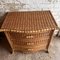 Vintage Wicker Serpentine Chest of Drawers 5