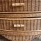 Vintage Wicker Serpentine Chest of Drawers 3