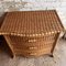 Vintage Wicker Serpentine Chest of Drawers 6