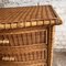 Vintage Wicker Serpentine Chest of Drawers 8