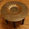 Vintage Moroccan Copper and Wooden Coffee Table, Image 2