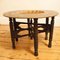 Vintage Moroccan Copper and Wooden Coffee Table 3