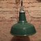 Vintage Industrial Green Pendant Light, Image 1