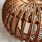 Vintage Wicker Lobster Pot Ottoman by Franco Albini 4