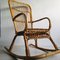 Mid-Century Bamboo Rocking Chair by Franco Albini, 1960s 2