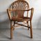 Vintage Bamboo Chair with Arms, Image 1