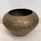 Large Islamic Shaped Brass Indoor Planter with Embossed Animals & Arabic Letters, Image 1