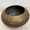 Large Islamic Shaped Brass Indoor Planter with Embossed Animals & Arabic Letters 5