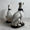 Large Ceramic Greyhounds or Whippets, Set of 2 10