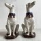 Large Ceramic Greyhounds or Whippets, Set of 2 12