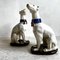 Large Ceramic Greyhounds or Whippets, Set of 2 1