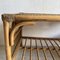 Bamboo Coffee Table with Herringbone Rattan Top & Wicker Side Detail 4
