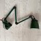 Industrial Green Machinist Wall Light from EDL, 1930s 1