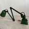 Industrial Green Machinist Wall Light from EDL, 1930s 3