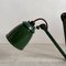Industrial Green Machinist Wall Light from EDL, 1930s 6