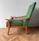 Mid-Century Danish Teak Green Lounge Chair 9
