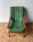 Mid-Century Danish Teak Green Lounge Chair 5