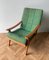 Mid-Century Danish Teak Green Lounge Chair 4
