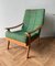 Mid-Century Danish Teak Green Lounge Chair 2