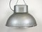 Large Polish Industrial Factory Oval Pendant Lamp from Mesko, 1970s 1
