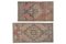 Small Distressed Turkish Rugs or Kitchen Mats, Set of 2 2