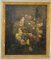 Oil on Canvas Flower Bouquet 18th Century Signated Golden Wand Frame, 1800s, Oil 1