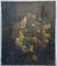 Oil on Canvas Flower Bouquet 18th Century Signated Golden Wand Frame, 1800s, Oil 2