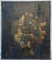 Oil on Canvas Flower Bouquet 18th Century Signated Golden Wand Frame, 1800s, Oil, Image 2