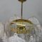 Vintage Deckenlampe aus Bronze & Murano Glas 8
