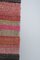 Tapis de Couloir Kilim Artisanal Extra Long en Rose 11