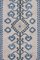 Turkish Distressed Blue Oushak Area Rug Hand-Knotted in Wool 6