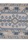 Turkish Distressed Blue Oushak Area Rug Hand-Knotted in Wool, Image 4