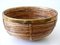 Large Mid-Century Modern Brass and Rattan Fruit Bowl or Centerpiece, Italy, 1960s 1