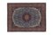 Large Blue, Terracotta, Red and Pink Rug in Wool 2