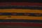 Extra Long Mid-Century Turkish Multicolored Runner Rug 9