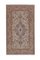 Anatolian Mid-Century Modern Low Pile Rug in Faded Colors with Medallion, Image 1