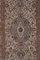 Anatolian Mid-Century Modern Low Pile Rug in Faded Colors with Medallion 4