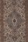 Anatolian Mid-Century Modern Low Pile Rug in Faded Colors with Medallion, Image 4