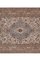 Anatolian Mid-Century Modern Low Pile Rug in Faded Colors with Medallion 6
