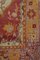 Tapis de Cuisine Oushak Vintage Rouge et Rose 8