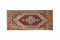Decorative Distressed Oushak Rug in Red and Gold 2
