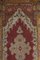 Decorative Distressed Oushak Rug in Red and Gold 7