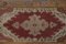 Decorative Distressed Oushak Rug in Red and Gold, Image 3