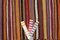 Vintage Turkish Karapinar Runner Rug with Stripes, Image 13