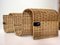 Mid-Century Rattan Wall Mounted Magazine Holder, Italy, 1970s 9