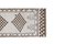 Turkish Boucherouite Style Hand-Knotted Neutral Herki Runner Rug 6