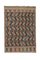 Small Turkish Handwoven Braided Kilim Rug, Image 1